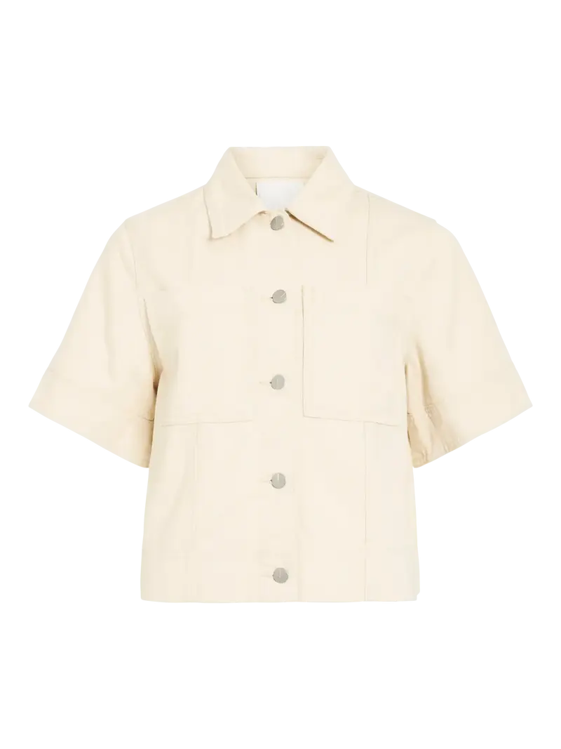 Rou Harper denim jack top Birch