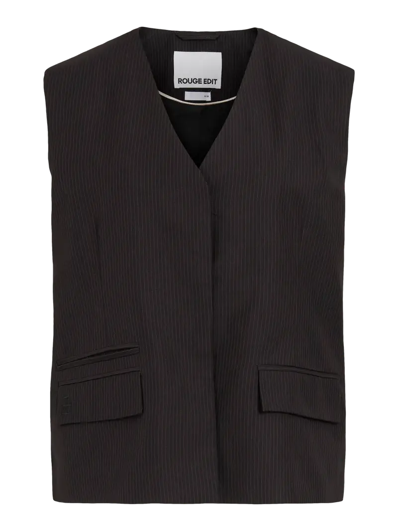 Rouge Edit Saga Oversized Gilet Donkergrijs