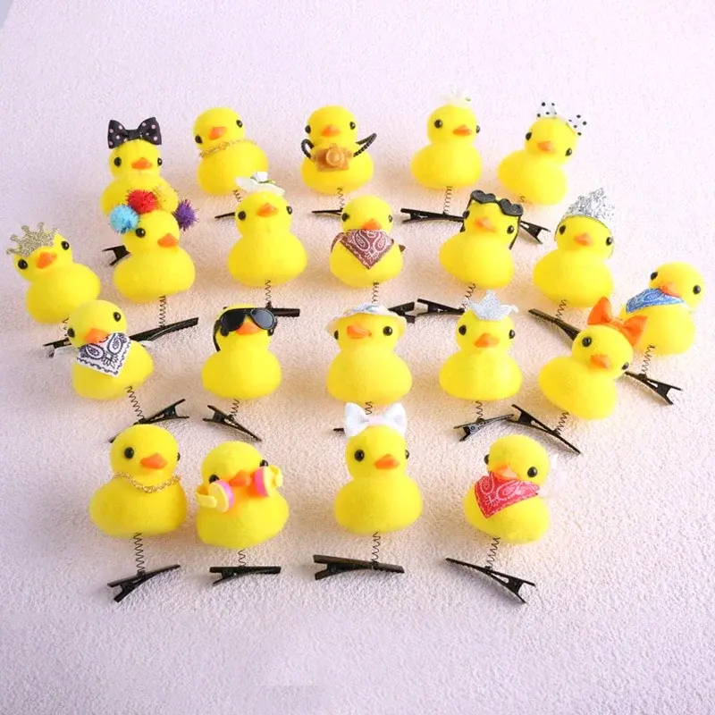 Rubber Ducky Mini Hairclip Set