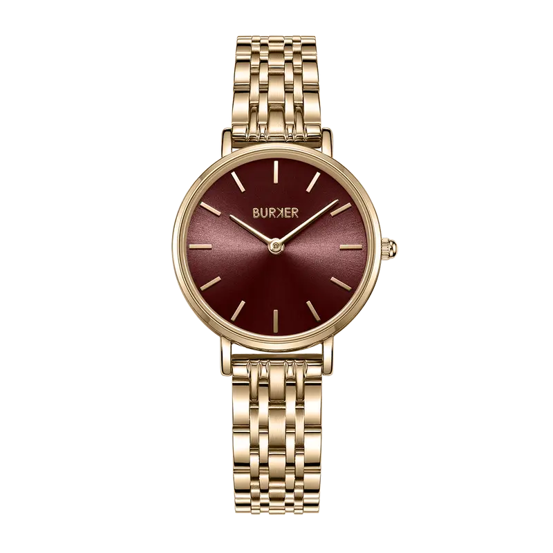 Ruby Petite Gold Burgundy