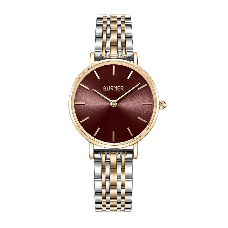 Ruby Petite Gold Silver Burgundy