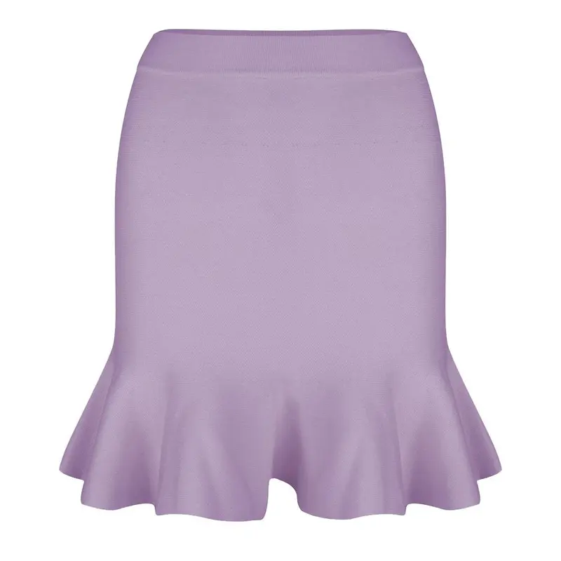 Ruffle skirt lila
