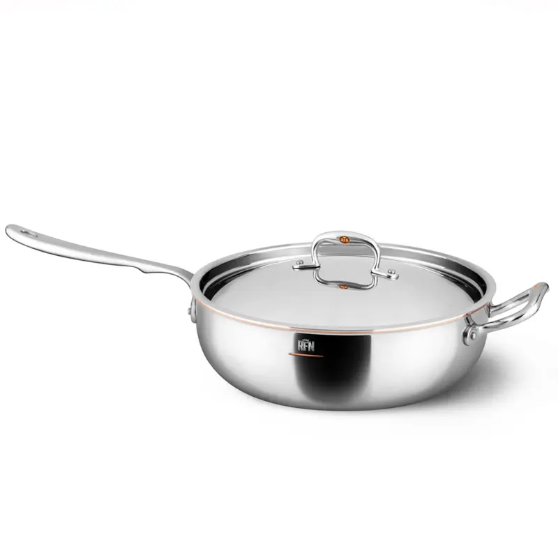 Ruffoni Con Cuore Sauteerpan met Deksel – 28 cm RVS/Koper