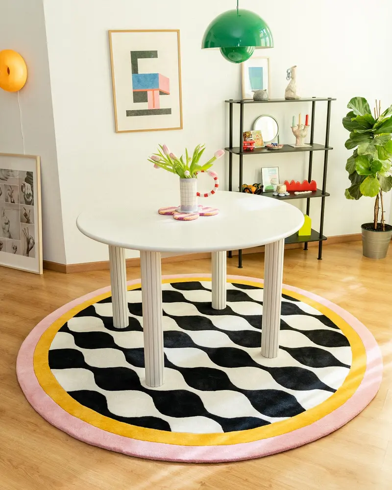 Rug - Chubby Checker Round [PRE ORDER]
