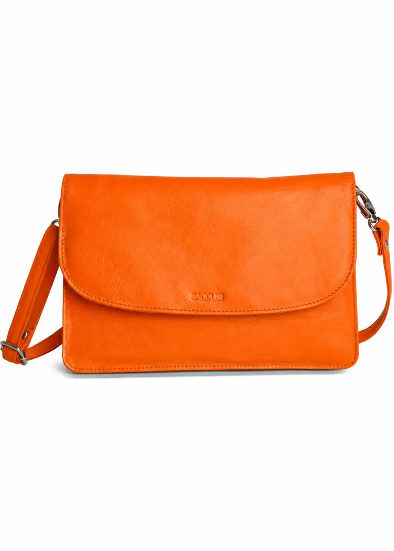 Saddler Olivia Leather Shoulder Bag Orange