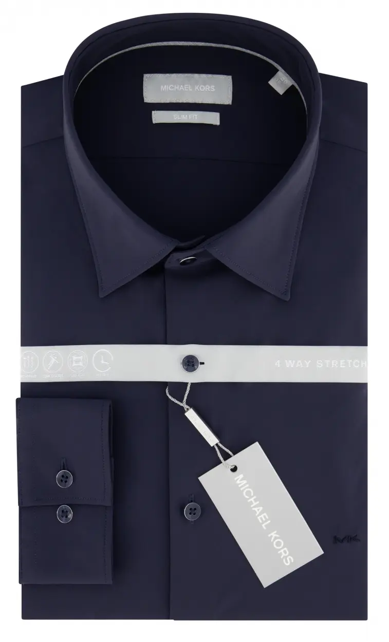 Saffierblauw technisch knitted shirt