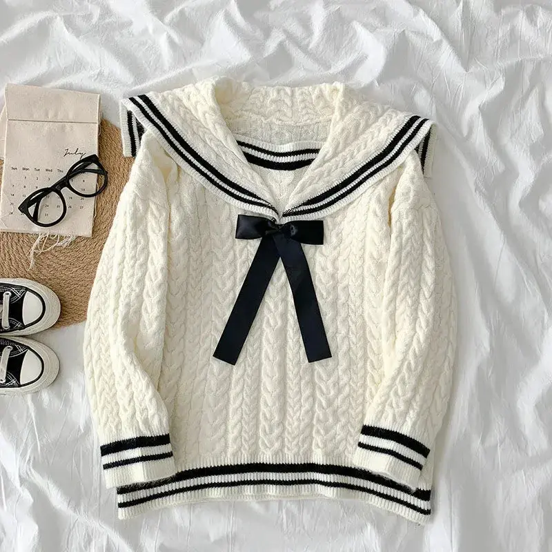 Sailor Collar Bow Jumper