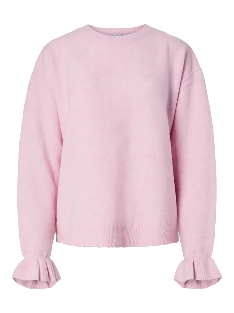 Sally frill knit roseate spoonbill