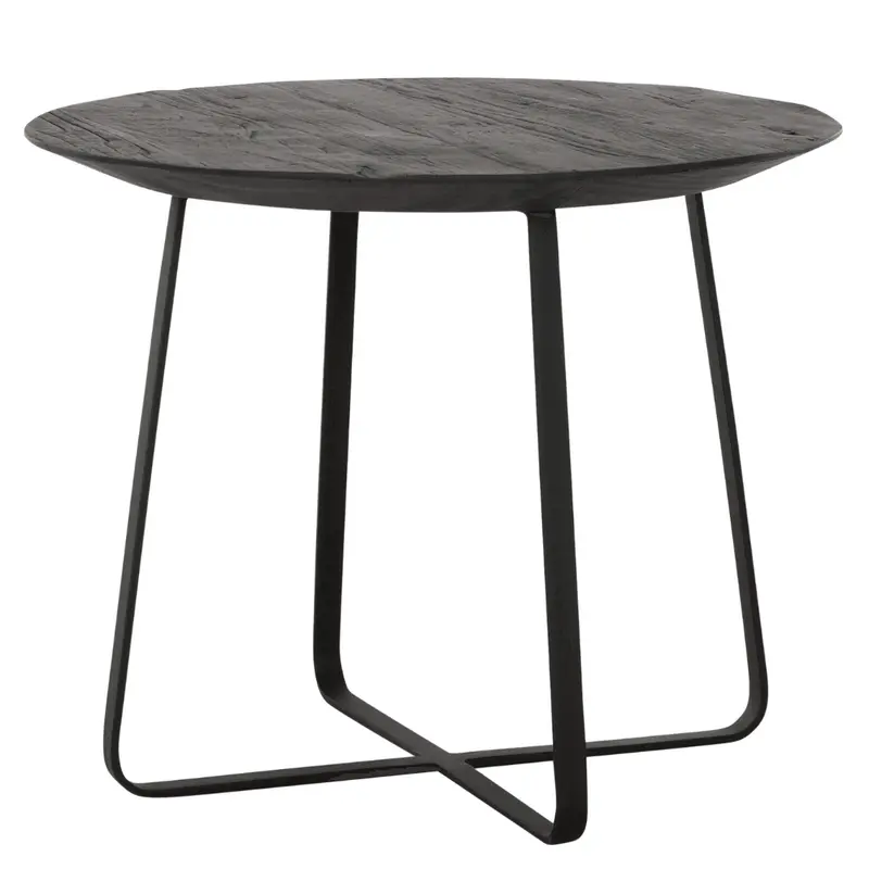 Salontafel Highlight Neptunes Teakhout Zwart Ø50cm DTP Home