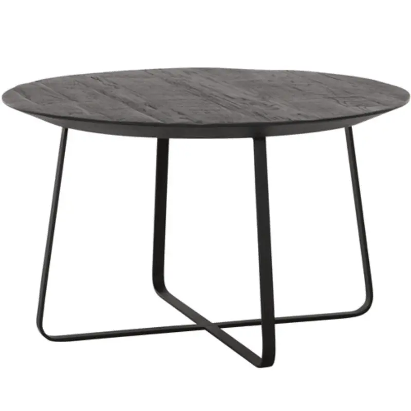 Salontafel Highlight Neptunes Teakhout Zwart Ø60cm DTP Home