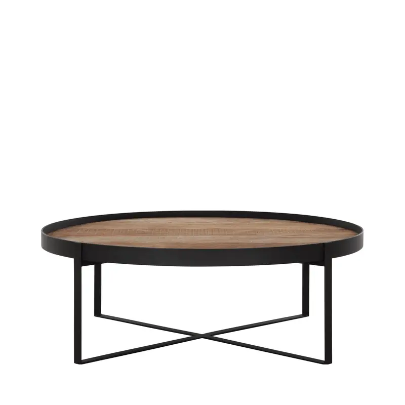 Salontafel Highlight Pluto Teakhout Naturel Ø100cm DTP Home