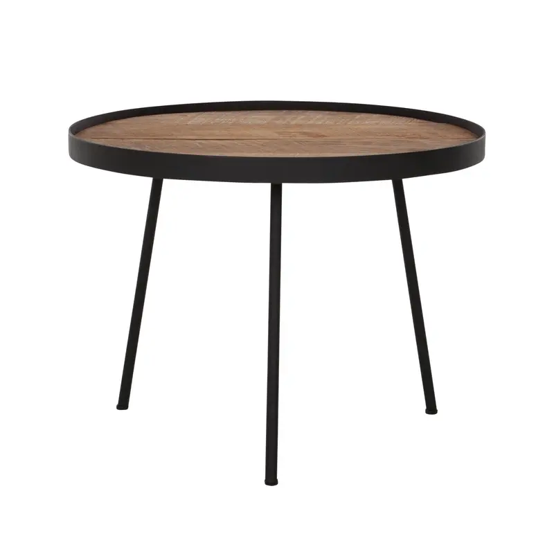 Salontafel Highlight Saturnus Teakhout Naturel Ø50cm DTP Home