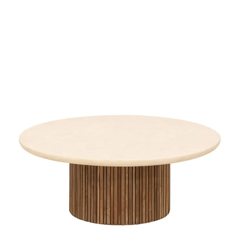 Salontafel Lagoon Teakhout Naturel Rond 90cm DTP Home