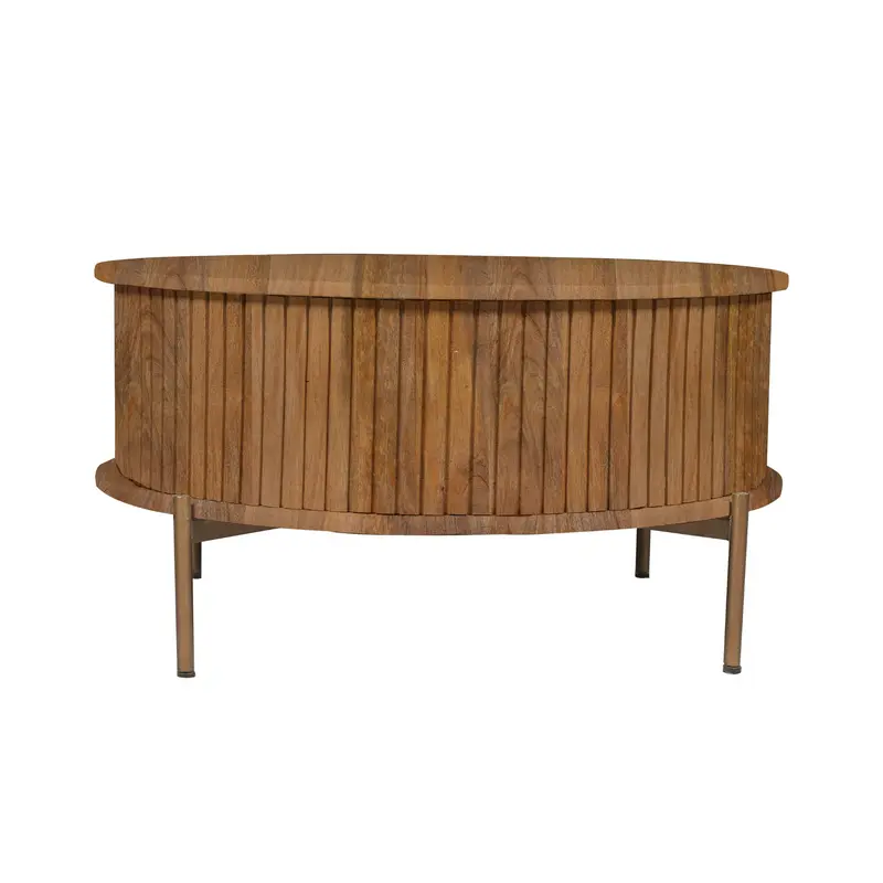 Salontafel Madison Mangohout Naturel Rond 80cm Starfurn