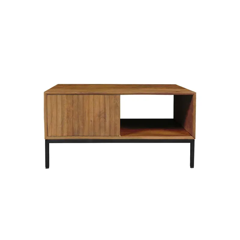 Salontafel Madison Mangohout Naturel Vierkant 80cm Starfurn