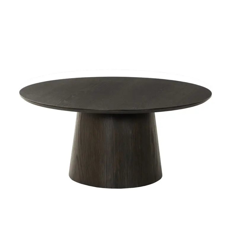 Salontafel Novero Eiken Espresso Ø80cm Livingfurn