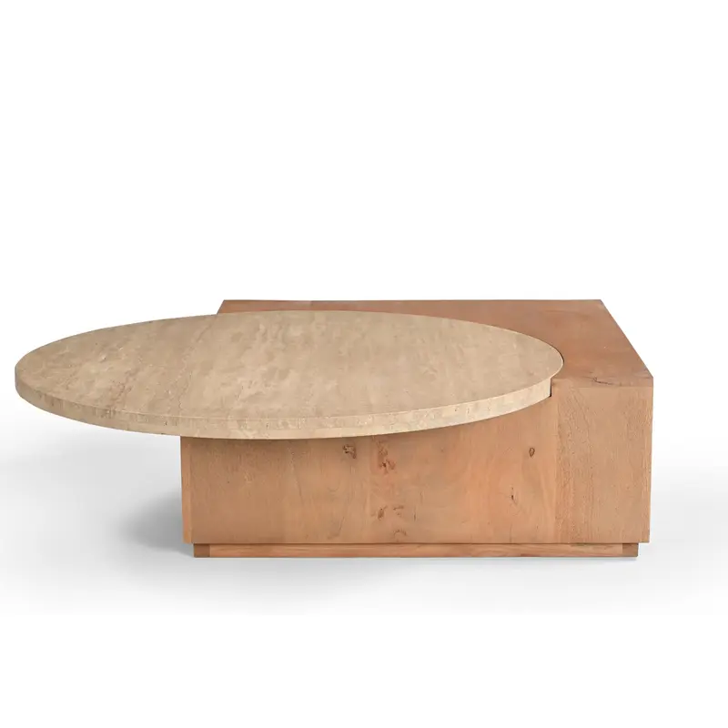 Salontafel Numa Naturel Travertin 103cm Starfurn