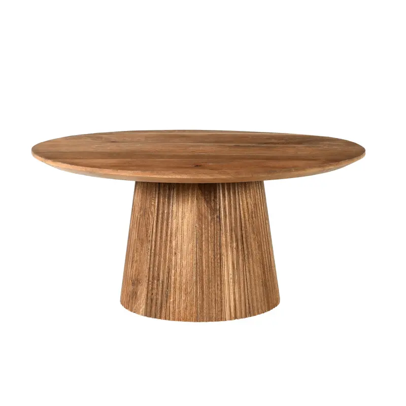 Salontafel Salvator Mangohout Pecan Ø80cm Livingfurn