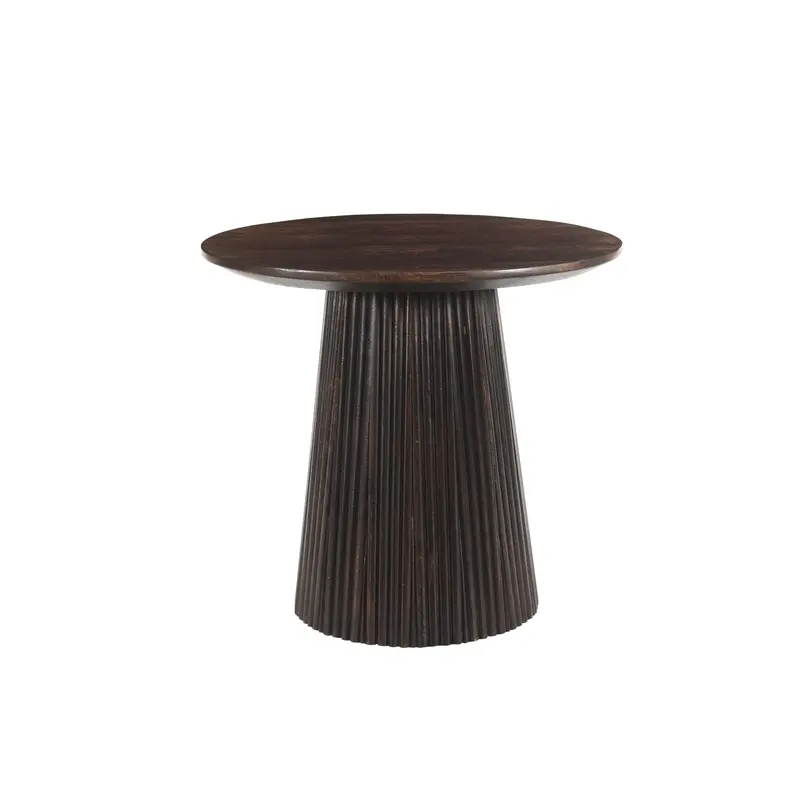 Salontafel Salvator Mangohout Walnut Ø50cm Livingfurn