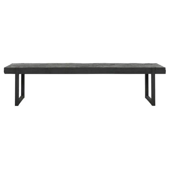 Salontafel Timeless Black Beam Gerecycled Teakhout Zwart 120cm DTP Home