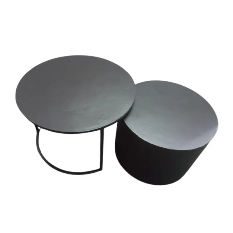 Salontafels Luna Aluminium Zwart Set van 2 Starfurn