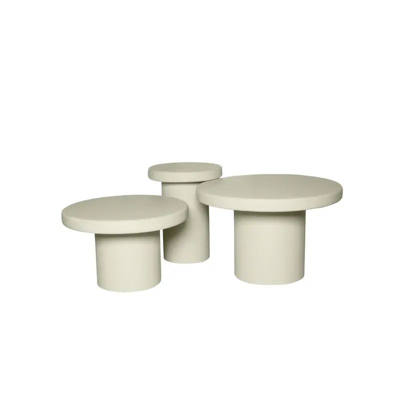 Salontafels Maya Mangohout Zand Set van 3 Starfurn