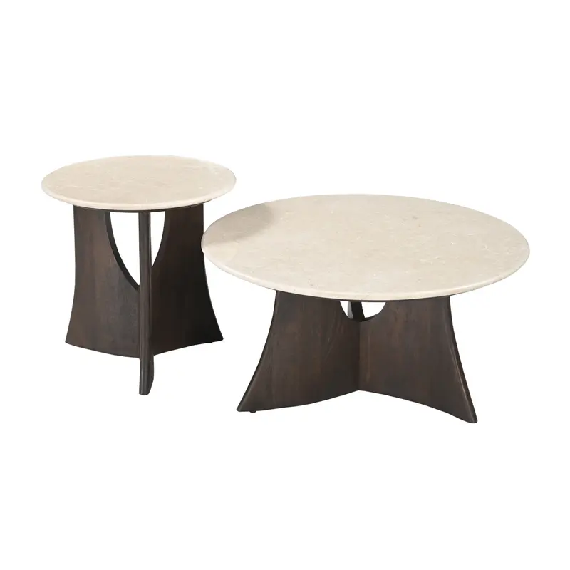 Salontafels Milo Botticino Marmer Set van 2 Starfurn