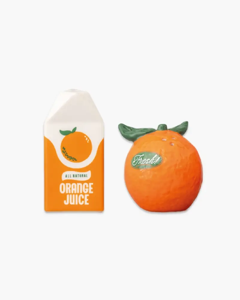 Salt & Pepper Set - Orange & Orange Juice