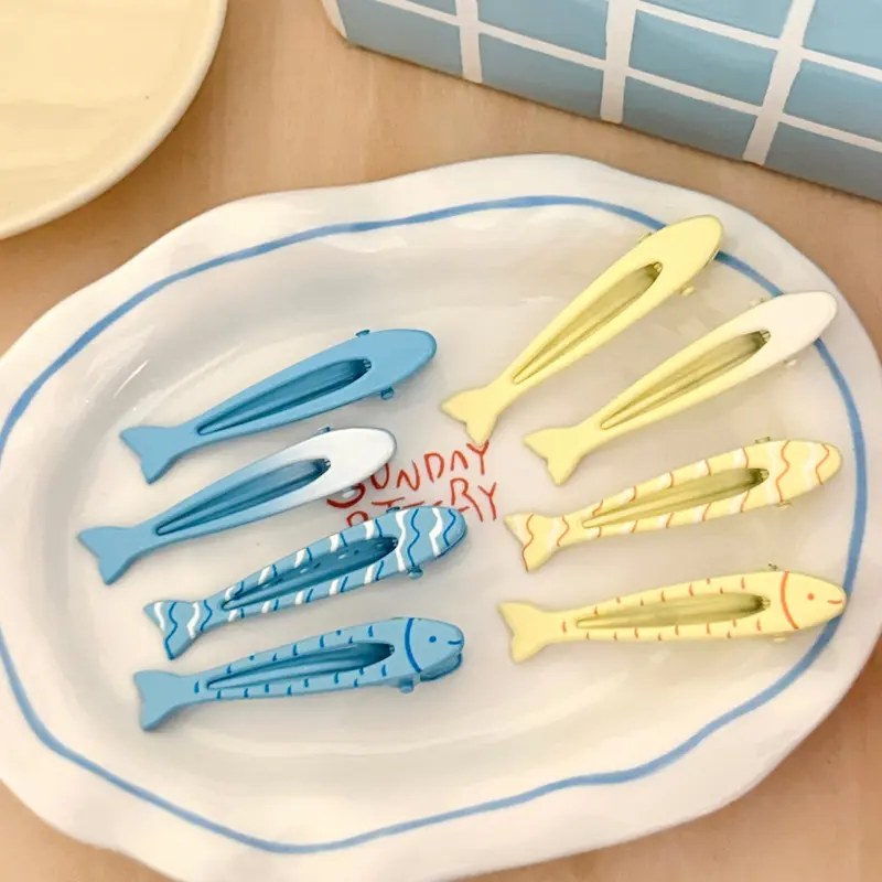 Sardine Hair Clips, Set of 4