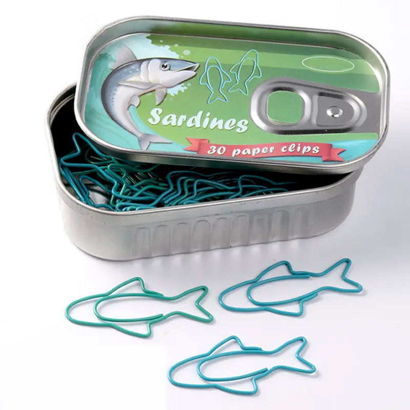 Sardine Tin Paperclips
