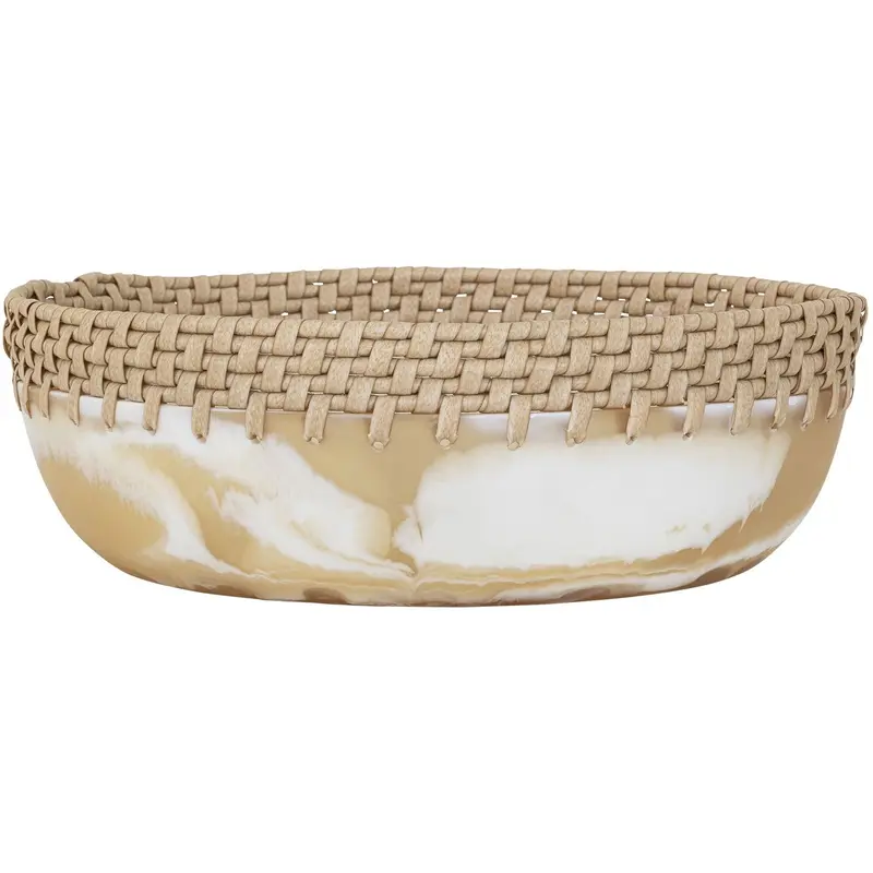 Schaal Da Vinci Rond Resin Naturel MUST Living
