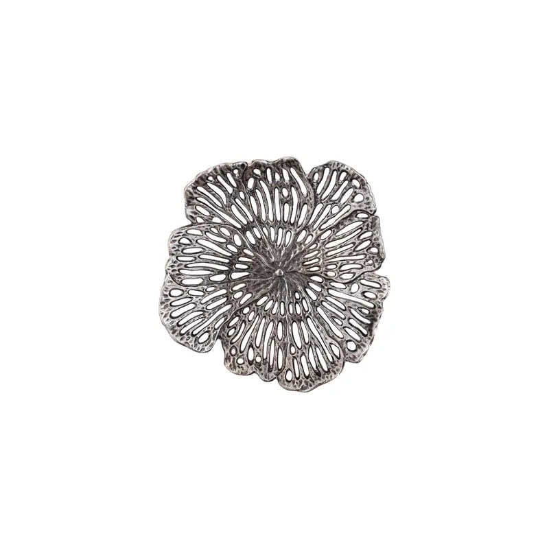 Schaal Ryhann S - 31x30x6 cm - Aluminium - Zilver PTMD