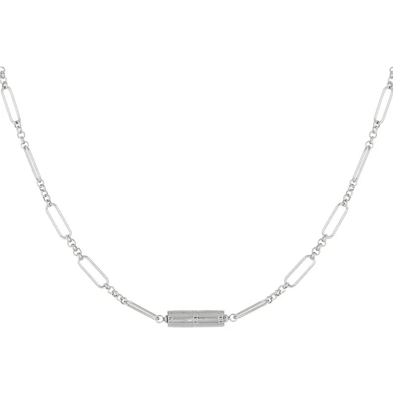 Schakelketting met Bedel Stainless Steel zilver