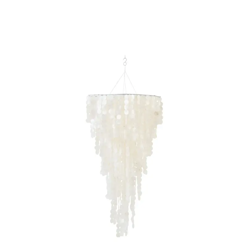 Schelpenhanger Capiz Wit Medium Ø80cm x H150cm J-Line