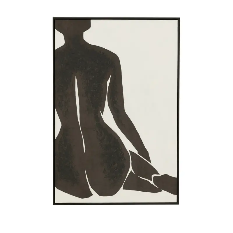 Schilderij Joy Dennenhout Zwart/Wit J-Line