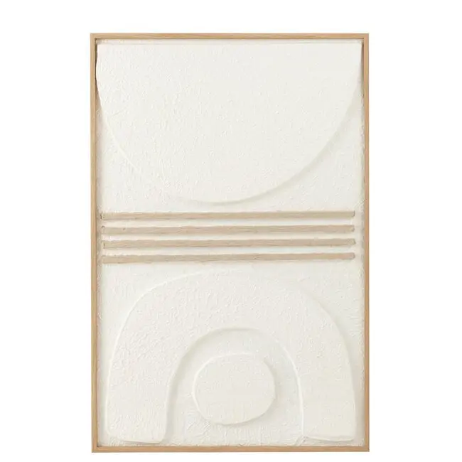 Schilderij Thibault Papier Wit/Beige J-Line