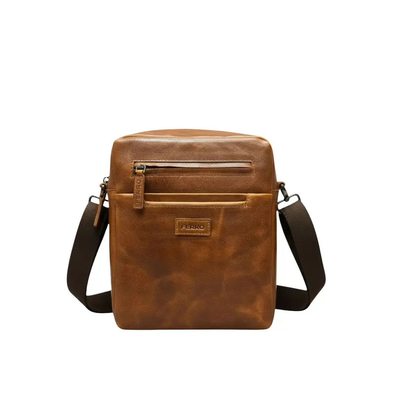 Schoudertas cognac NOUD
