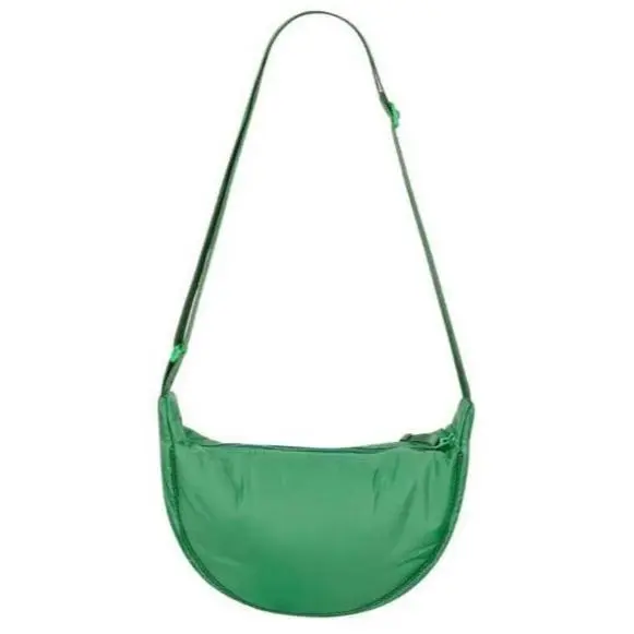 Schoudertas Half Moon groen 15x32x7cm