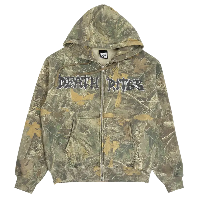 Script Zip Hooded Sweater