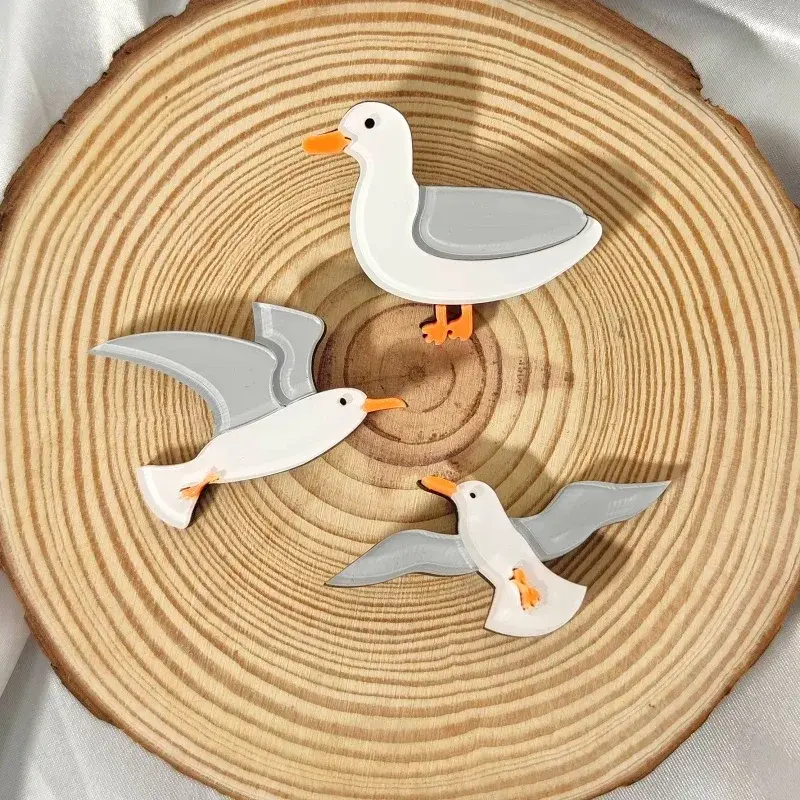 Seagull Brooches (Set of 3)