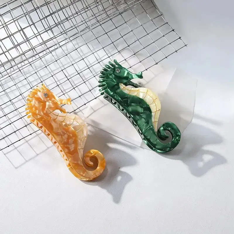 Seahorse Acrylic Hair Claw Clip (2 Colours)