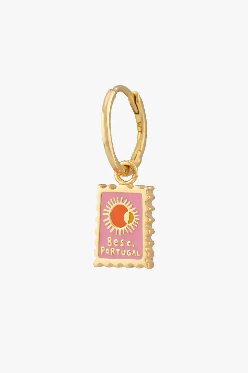 Selo Hoop Earring WTHP188YBGP0 Gold Plated