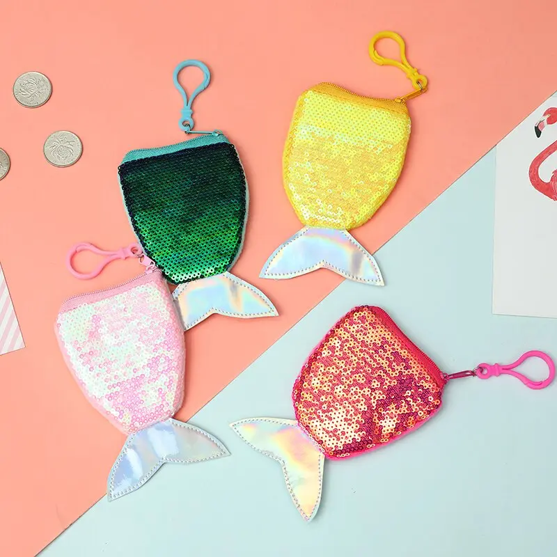 Sequin Fish Tail Coin Purse (6 Colours)