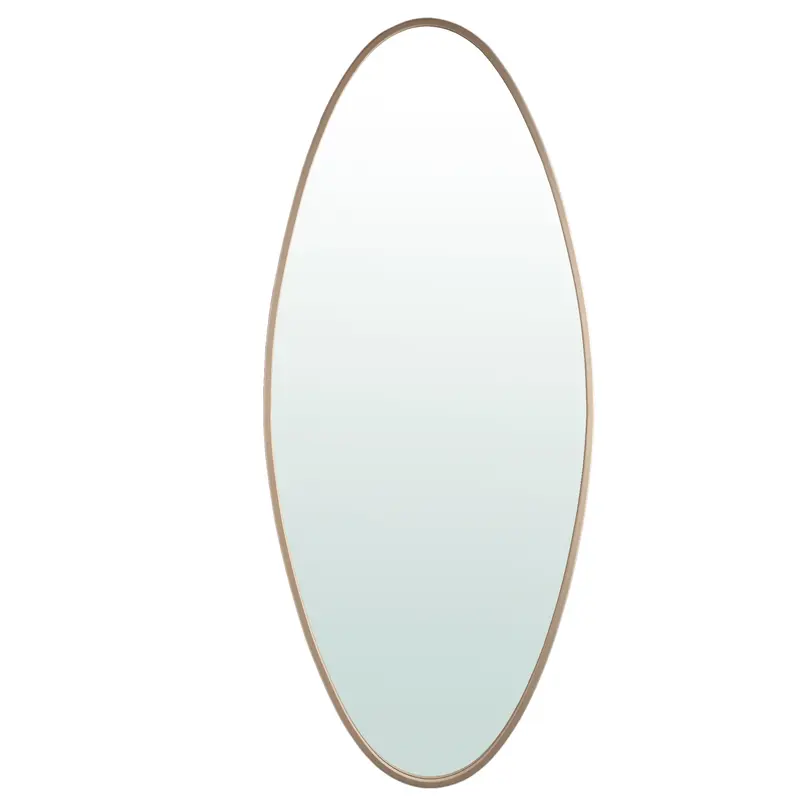 Serine Sand Steel Oval Mirror Large 78x3,5x180cm PTMD
