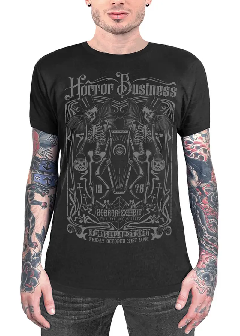 Serpentine Clothing Horror Business Black T-Shirt