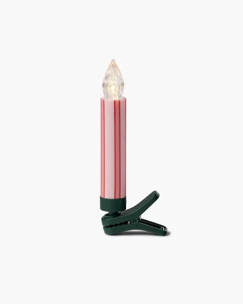 Set Of 12 Clip-On Candle Lights - French Stripe [PRE ORDER]