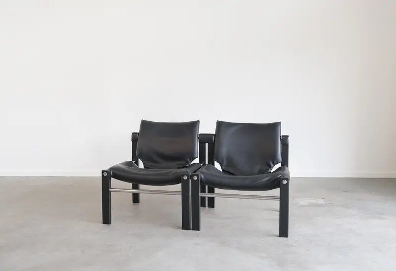 Set of Safari Chairs by Maurice Burke for Arkana