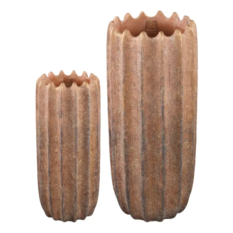 Set van 2 Brigett Potten Koper Cement PTMD