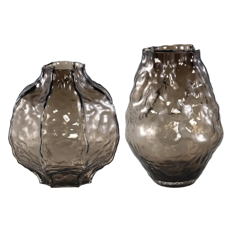 Set van 2 Narin Vazen Bruin Glas PTMD