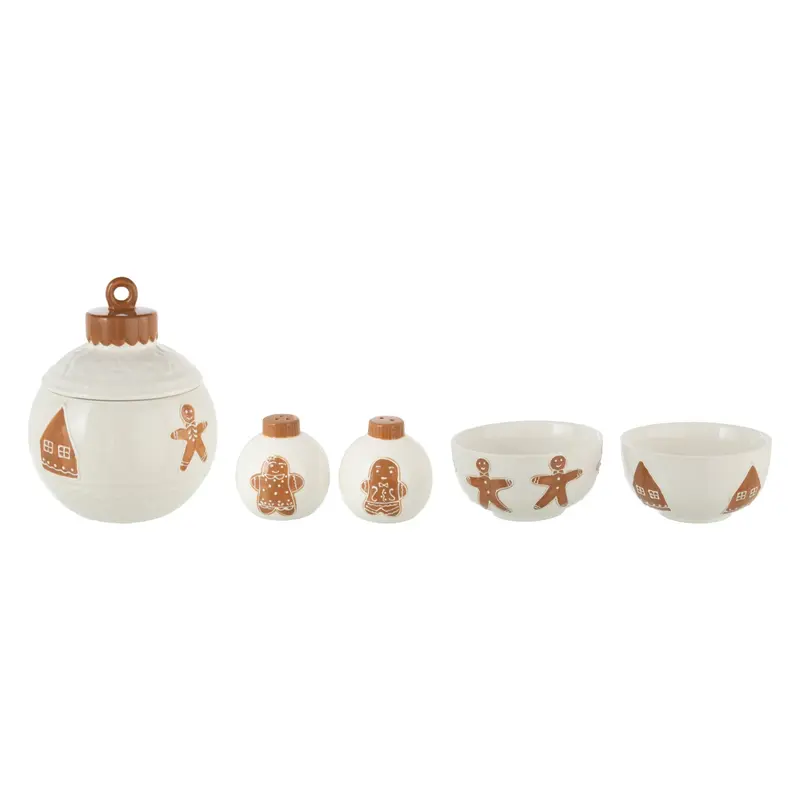 Set Van 3 Cookie Dolomiet Wit/Caramel J-Line
